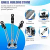 [US Local Warehouse] Universal Bicycle Wheel Truing Weaving Stand Adjustable Bicycle Wheel Lacing Tool Rim-Safe & Foldable Spoke Holder for Efficient Repair and Spoke Braiding