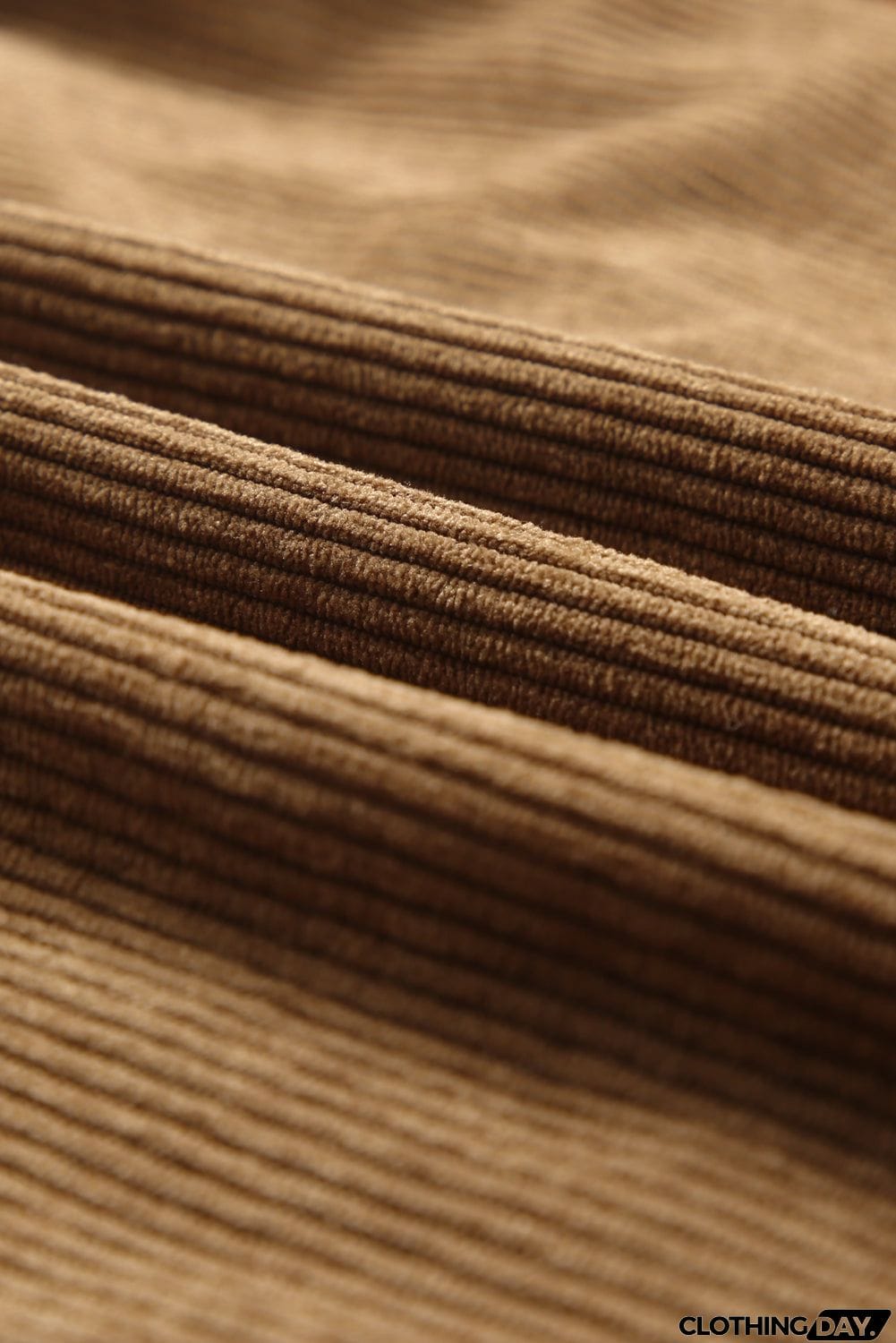 Aztec Pattern Corduroy Shacket