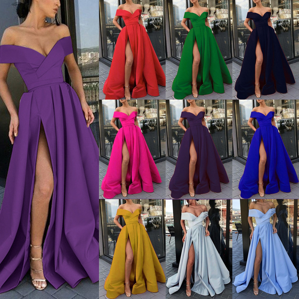 2024 Spring Summer Collection - Elegant Deep-V Neck Women's Ball Gown Dresses- Multicolor