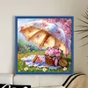Flower Umbrella-11CT Stamped Cross Stitch 50*50cm