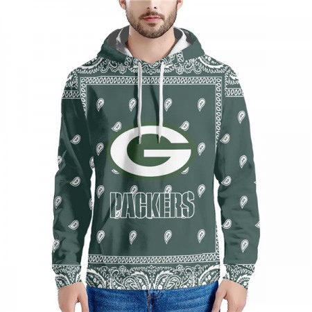 Men's Green Bay Packers Green Pullover Hoodie 81IS