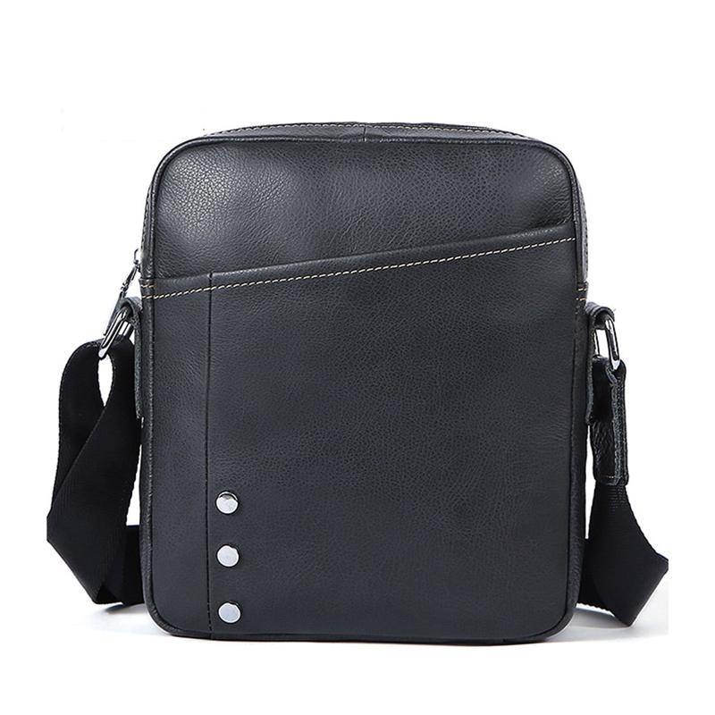 Mens Casual Crocodile Pattern Leather Crossbody Bags