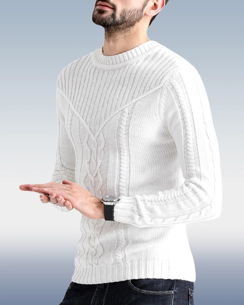 Men's Casual Pullover Sweater 3 Colors