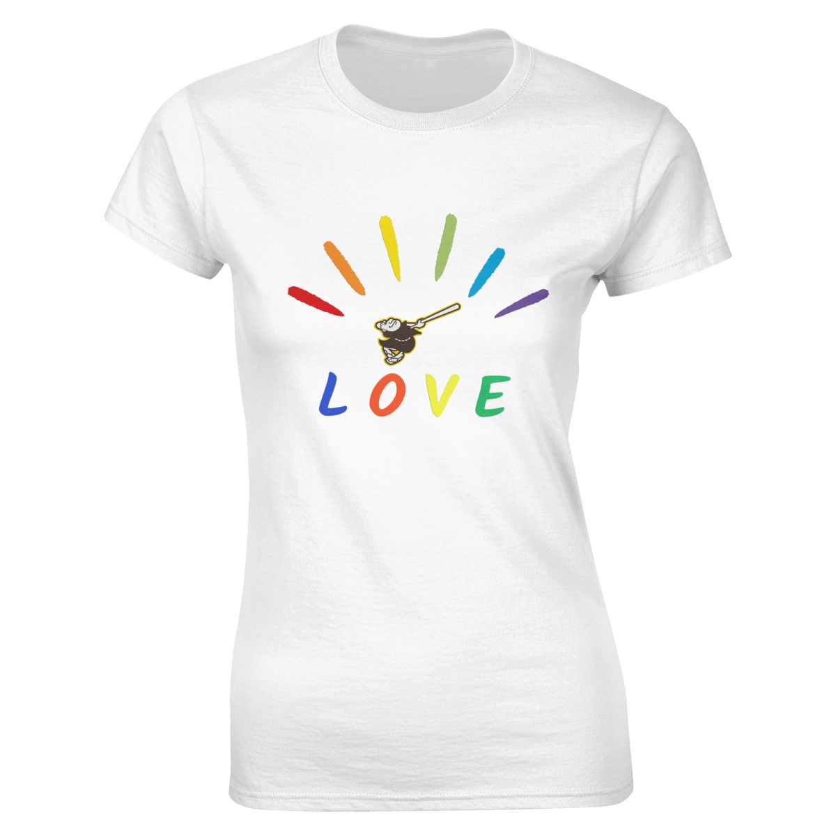 San Diego Padres Pride Love Women's Crewneck T-Shirt