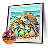 Tortue de mer - peinture diamant de forme spéciale - 30*30cm