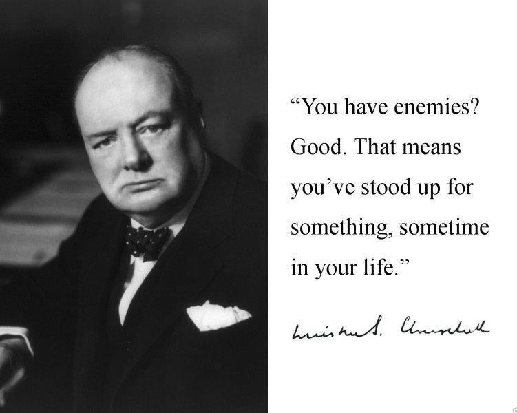 WINSTON CHURCHILL Prime Minister A Lie Quote Glossy 8 x 10 Photo Poster painting Poster