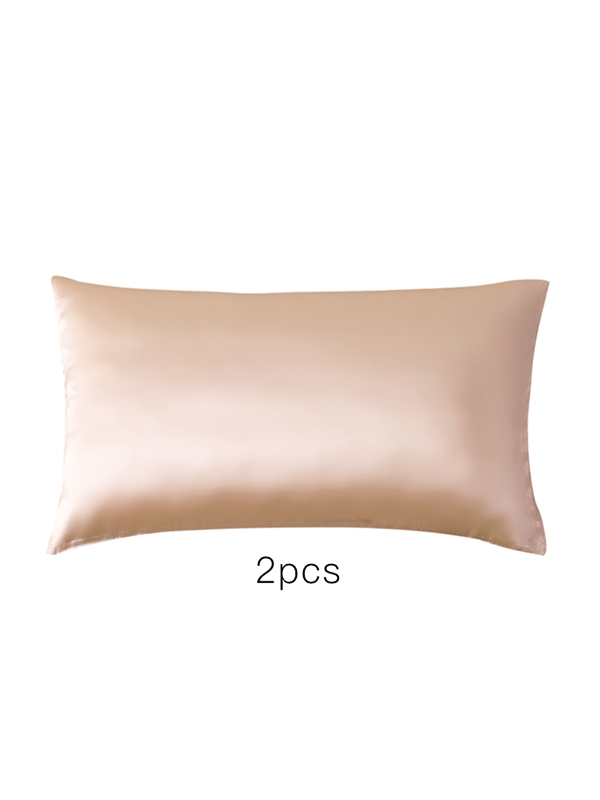 Apricot Single Side Mulberry Silk Pillowcase 2pcs