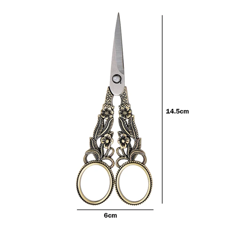 Vintage Stainless Steel Tailor Cross Stitch Scissors Sewing Fabric Cutter