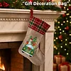 Peinture en diamant DIY, bas de No&euml;l suspendus, chaussettes de No&euml;l de grande capacit&eacute;, v&ecirc;tements pendentifs r&eacute;sistants, sacs de rangement cadeaux pour la d&eacute;coration familiale de la f&ecirc;te de No&euml;l (voiture sapin)