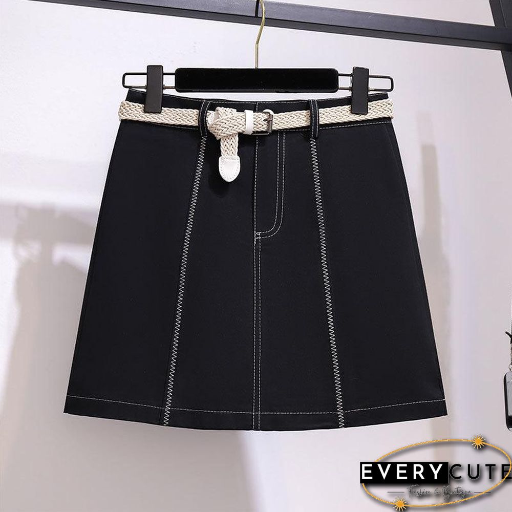 Elegant Lace Blouse+Belt Skirt P11368