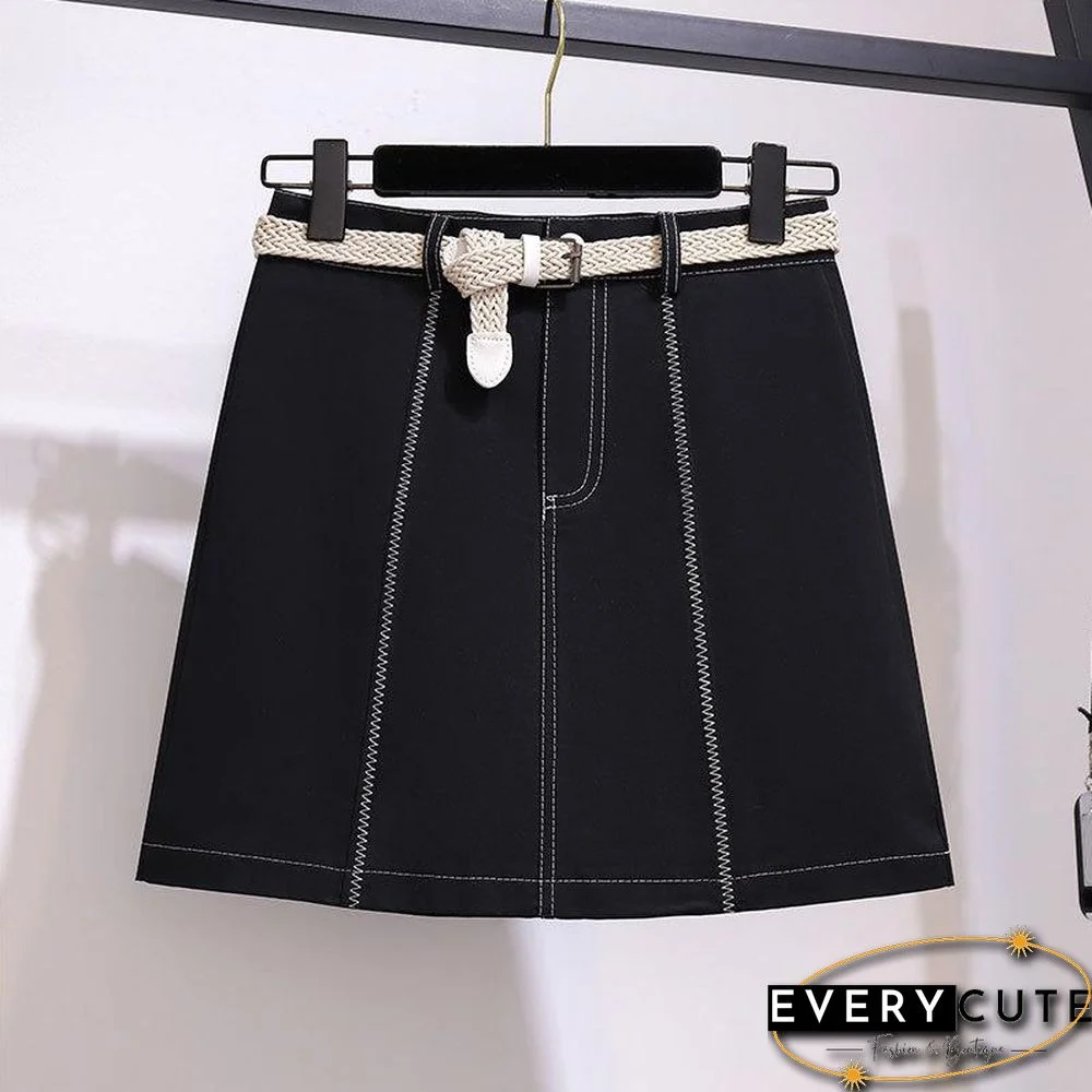 Elegant Lace Blouse+Belt Skirt P11368