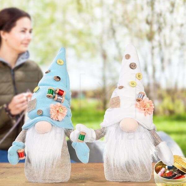 Handmade Plush Tailor Gnome Doll For Mother's Day Gift、、sdecorshop