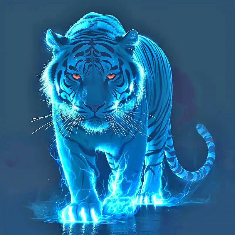 Diamond Painting - Full Round Drill - Tiger(Canvas|40*40cm)