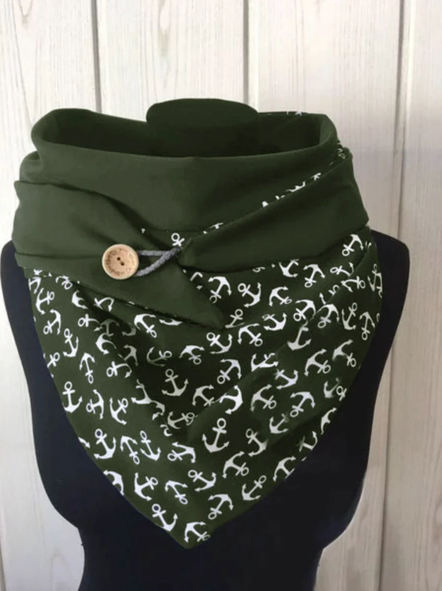 Anchor casual knitted scarf and shawl