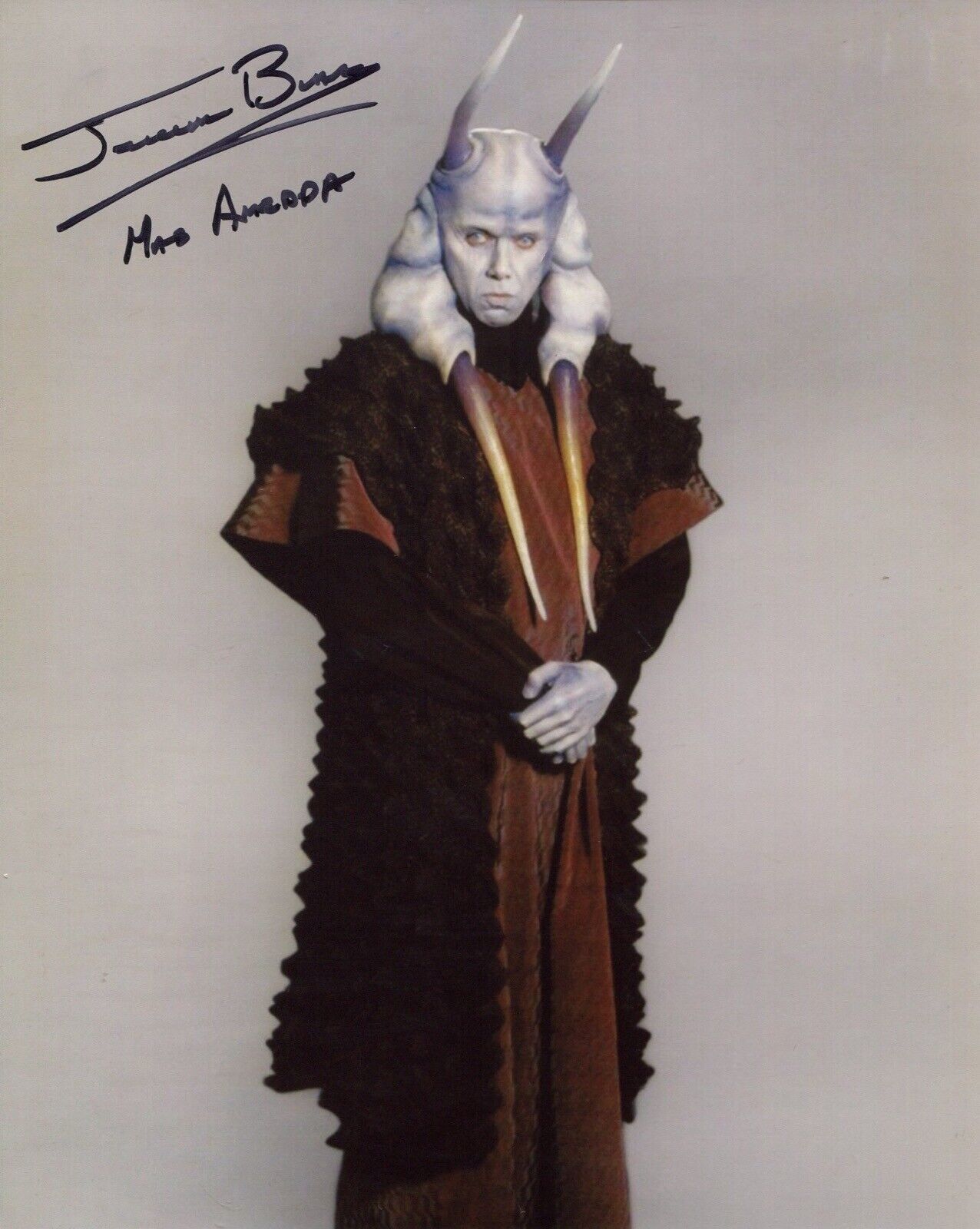 Star Wars Photo Poster painting signed by Jerome Blake as Mas Amedda - UACC DEALER SEE PROOF