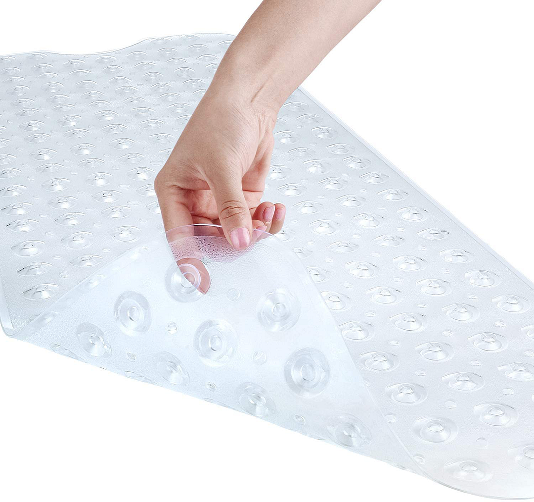 Home Anti-Slip Suction Cups Machine Washable Shower Mat 40 x 16 inch Bathtub Mat