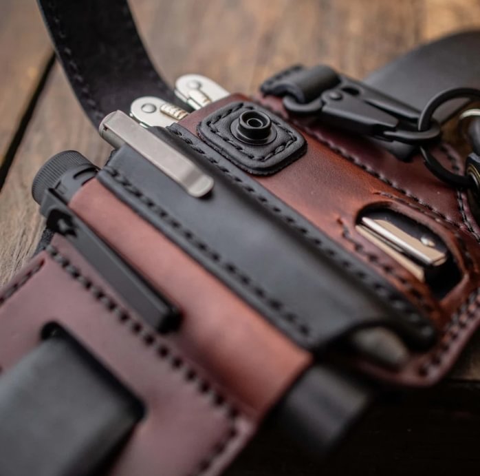 💥This week's specials - Men's Genuine Leather EDC Belt Loop Waist Outdoor Multitool Sheath