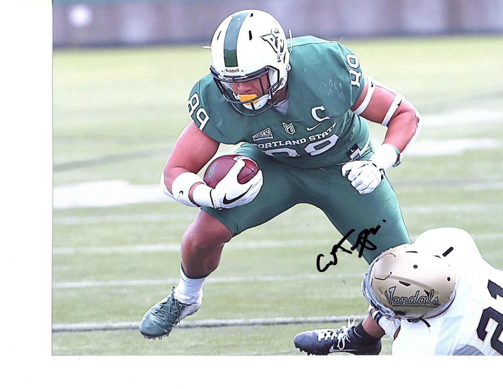 Charlie Taumoepeau Portland State signed autographed 8x10 football Photo Poster painting g NFL