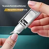 New German-made dual-axis folding nail clippers with ultra-sharp angled tips
