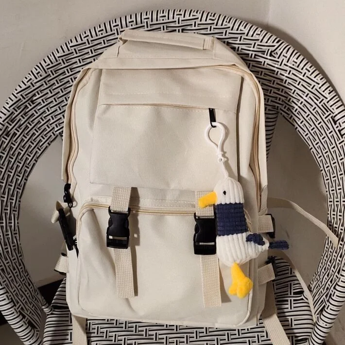 Canvas Female Campus Large-capacity Backpack Fashion All-match Student Tooling Style Backpacks Male Multifunctional Travel Bolsa 711