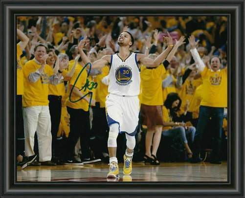 Stephen Curry Golden State Warriors - A4 SIGNED Photo Poster painting POSTER -  POSTAGE