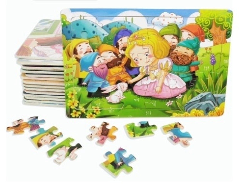 Puzzles Toddler(3-6Years) Cartoon Wood Toys