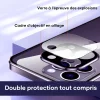 Coque Transparente magnétique pour iPhone avec Boucle Bouble Face