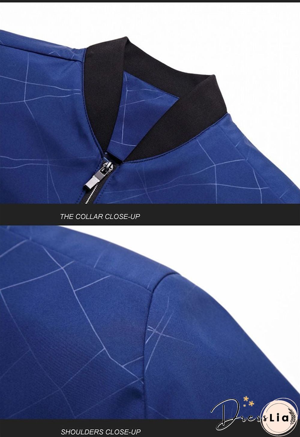 Men Brand Bomber Jacket Business Casual Stand Collar Coats New Zipper Rib sleeve Outerwear