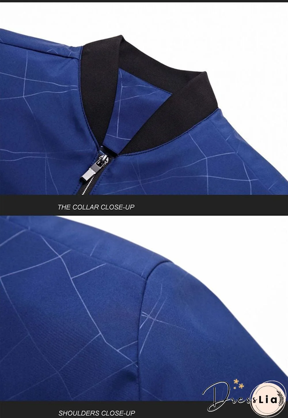 Men Brand Bomber Jacket Business Casual Stand Collar Coats New Zipper Rib sleeve Outerwear