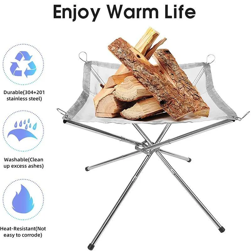Bonefire Rack Outdoor Folding Bonfire Rack