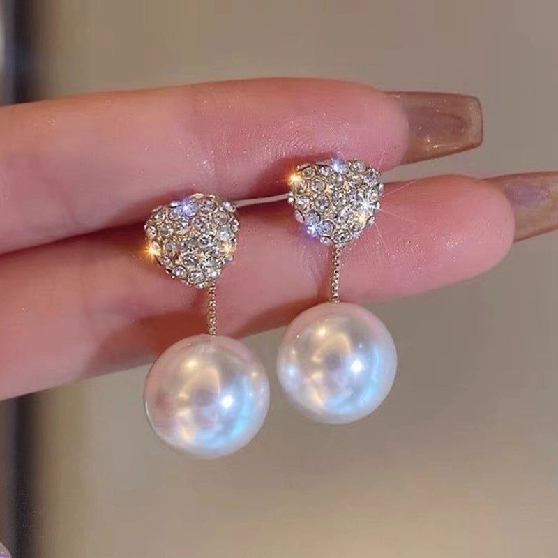 1 Pair Elegant Minimalist Streetwear Flower Bow Knot Plating Inlay Alloy Artificial Pearls Zircon Ear Studs