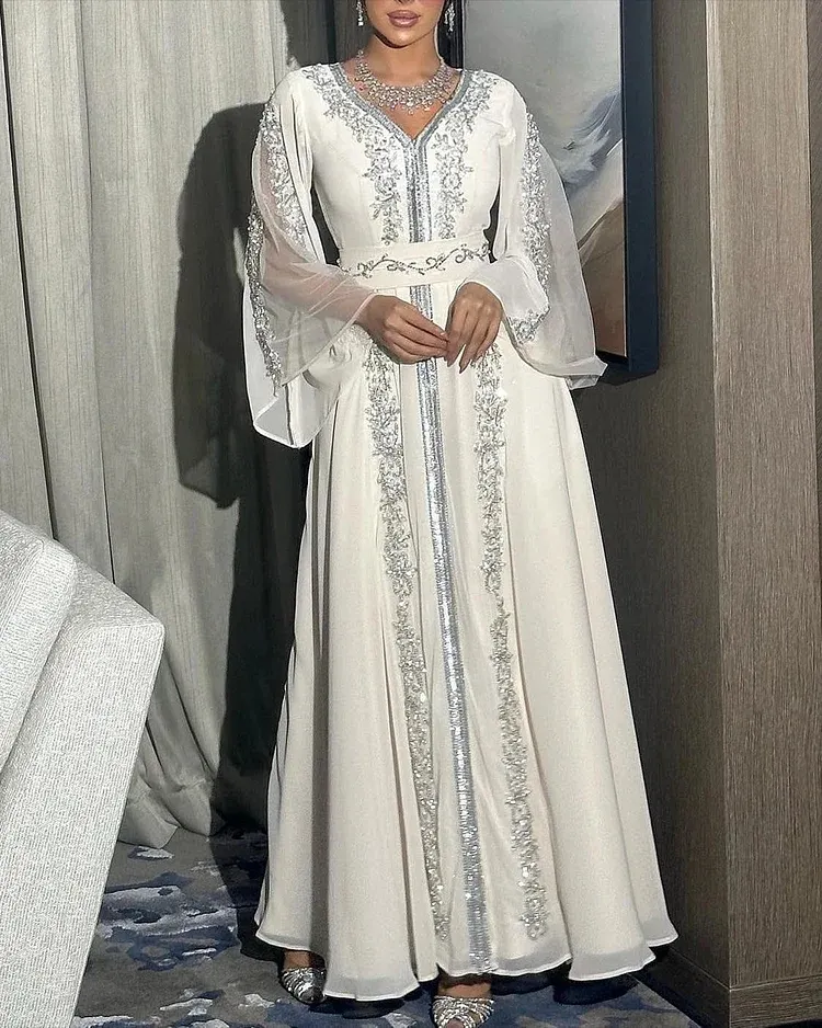 Ladies fashionable and elegant mesh patchwork dress