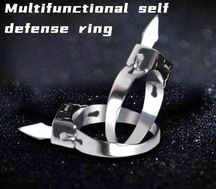 Stainless Steel Multifunctional Fingertip Knife Ring