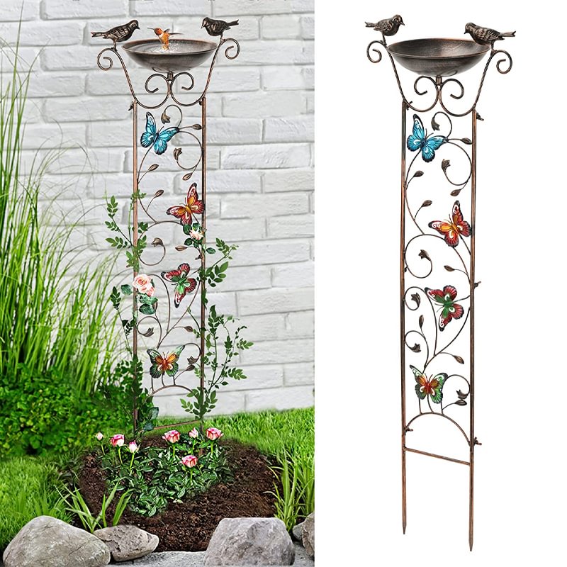 Outdoor Birdbath Garden Trellis, 40 Inch Price