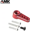 AMK Metal Axial SCX24 Servo Set Including Servo Mount Bracket & Arms & Steering Links for 1/24 RC Crawler Upgrades(Green)