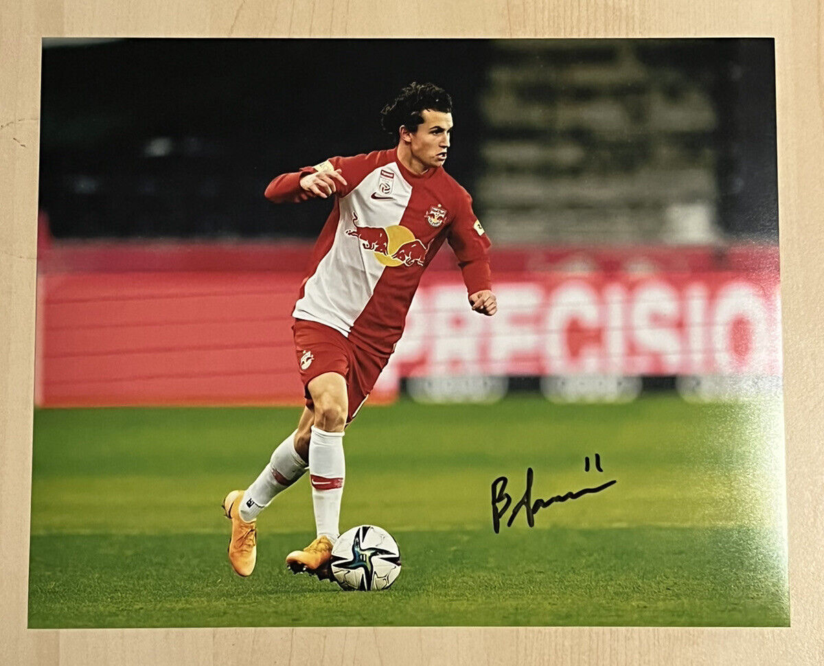 BRENDEN AARONSON SIGNED 8x10 Photo Poster painting AUTOGRAPHED AUTHENTIC LEIPZIG USA SOCCER COA