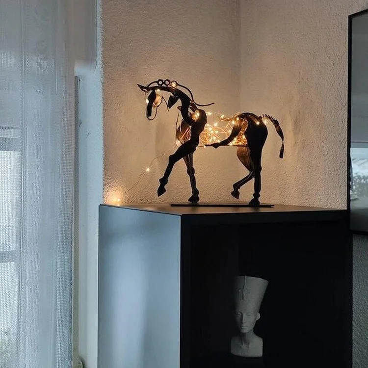 Handmade Adonis Metal Horse Sculpture socialshop