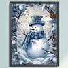 Christmas Snowman-11CT Stamped Cross Stitch 40*50cm