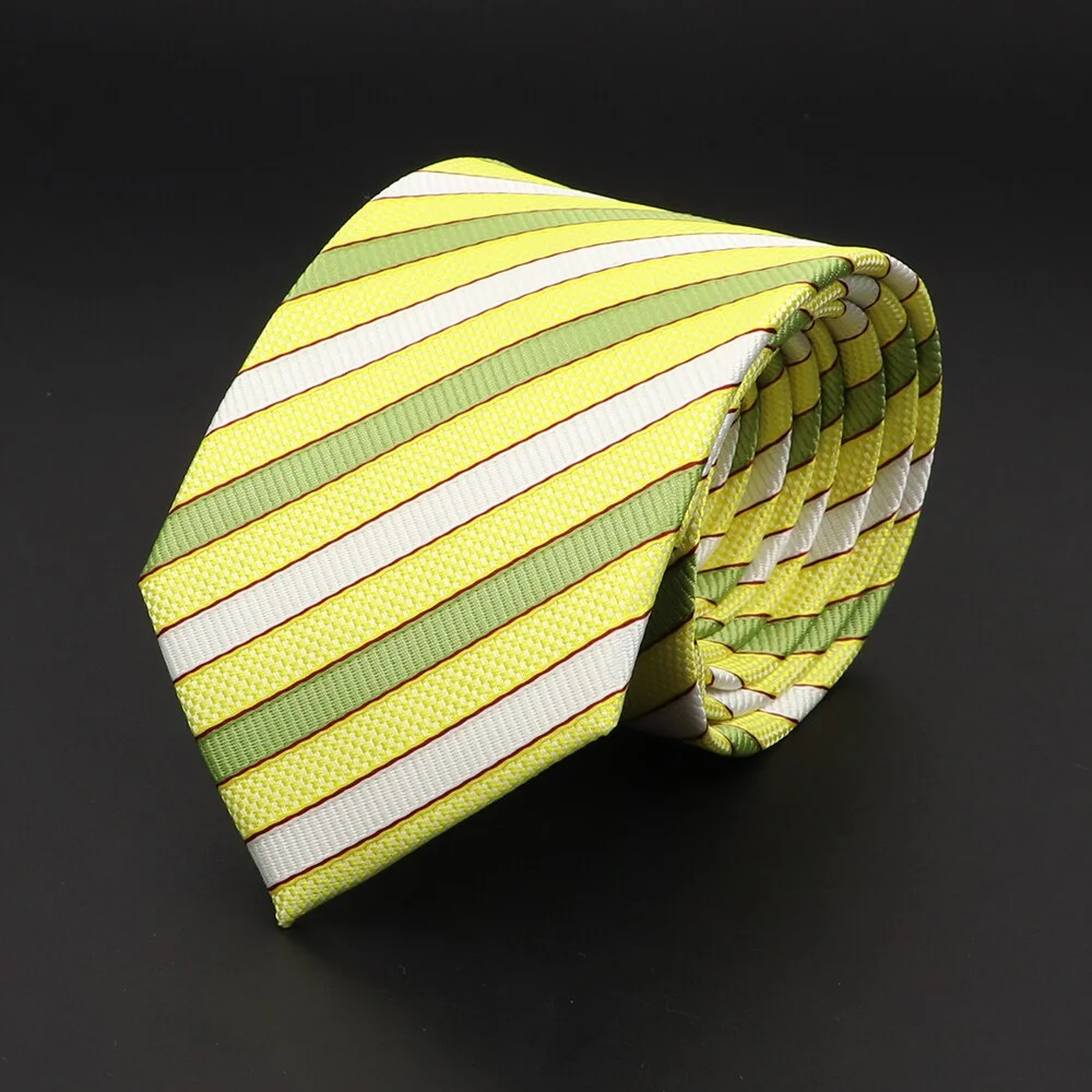 Inongge New Men's Tie Classic Red Blue Black Solid Color Stripe 7cm Jacquard Necktie Daily Wear Business Formal Wedding Tie Gift For Men