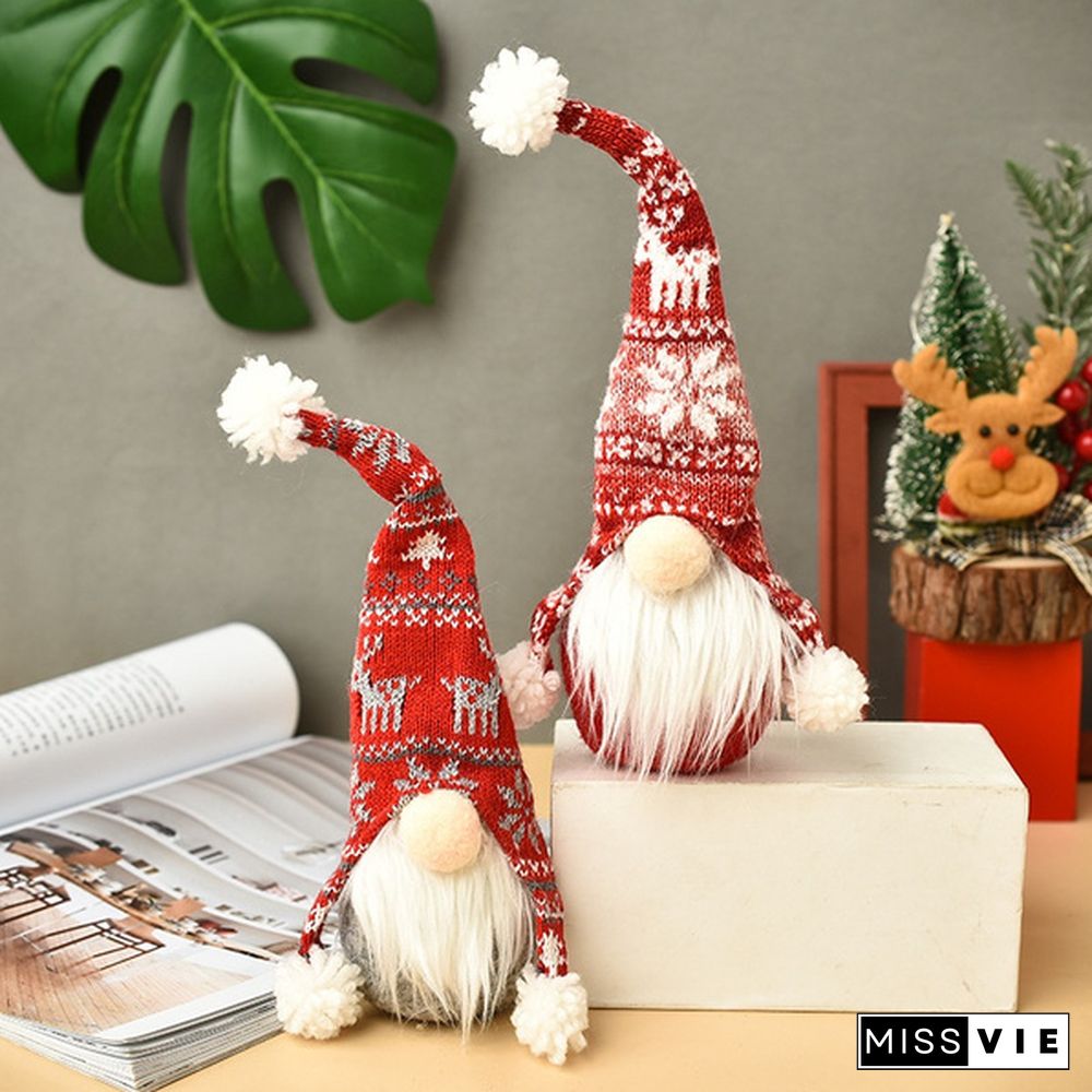 34Styles Elf Doll Ornaments Faceless Plush Doll Rudolph Gnomes Dwarf Santa Claus Swedish Tomte Dwarf
