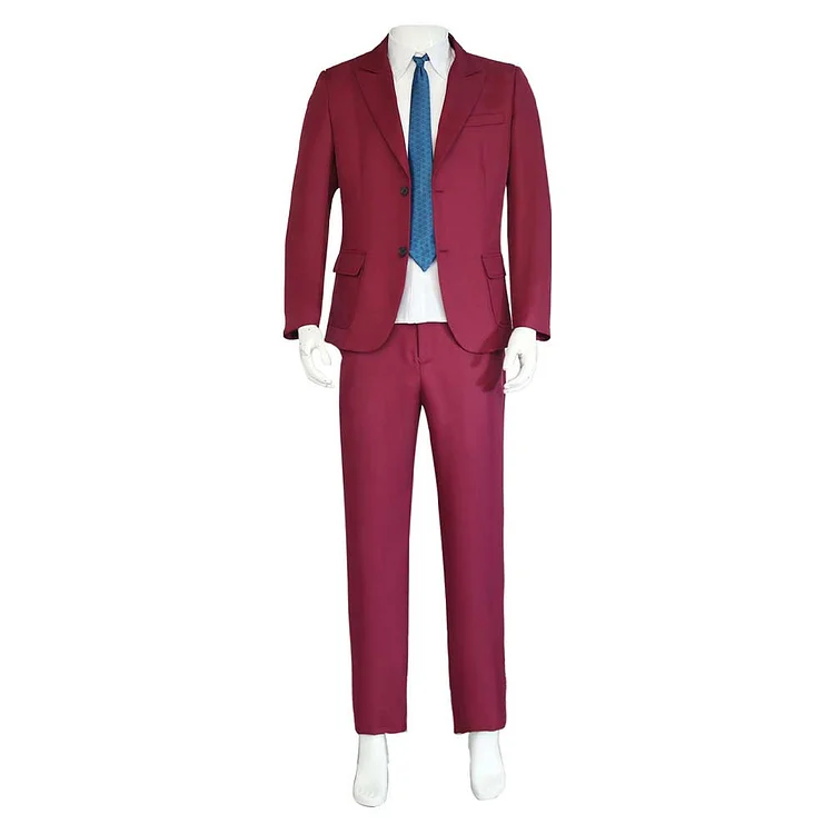 Joker 2 (2024) Arthur Fleck Joker Red Suit Outfits Cosplay Costume Halloween Carnival
