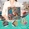 Diamond Painting-DIY Special Shaped Drill Colorful Woman with Frame(29x29cm)