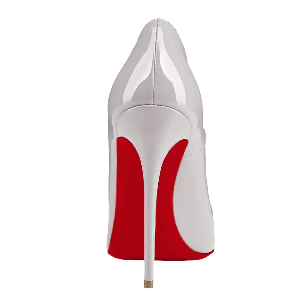 120mm Women's High Heels for Party Wedding Grey Pumps-vocosishoes