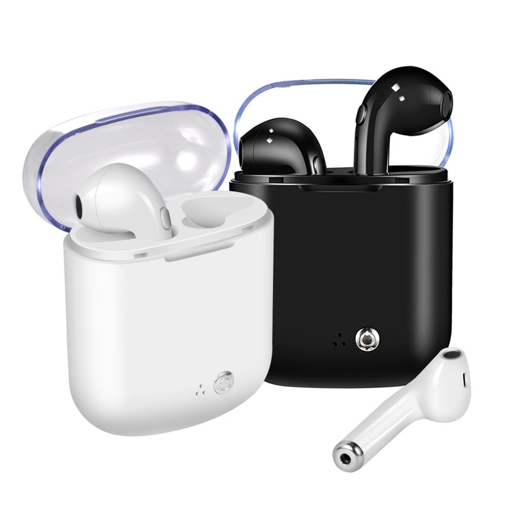 

i7S TWS Dual Wireless Bluetooth Headset Stereo Headphones with Charging Box, Black, 501 Original