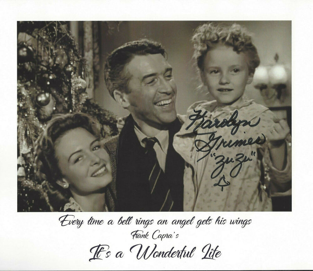 ZUZU  autographed 8x10  Photo Poster painting from the  Movie actress of It's a Wonderful Life