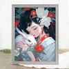 >SALE<Full Embroidery Eco-cotton Thread 11CT Printed Girl Cross Stitch Artwork 40x55cm