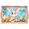 >SALE<Diamond Painting Nesting Food Trays with Handle for Serving Food (Easter Bunny)