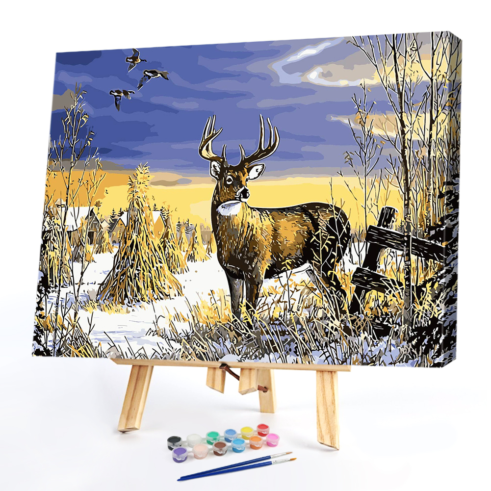 

40*50CM Paint By Numbers-Elk, 501 Original