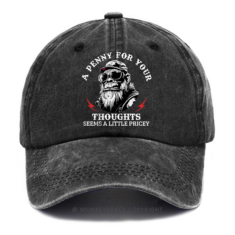 A Penny For Your Thoughts Seems A Little Pricey Washed Baseball Caps