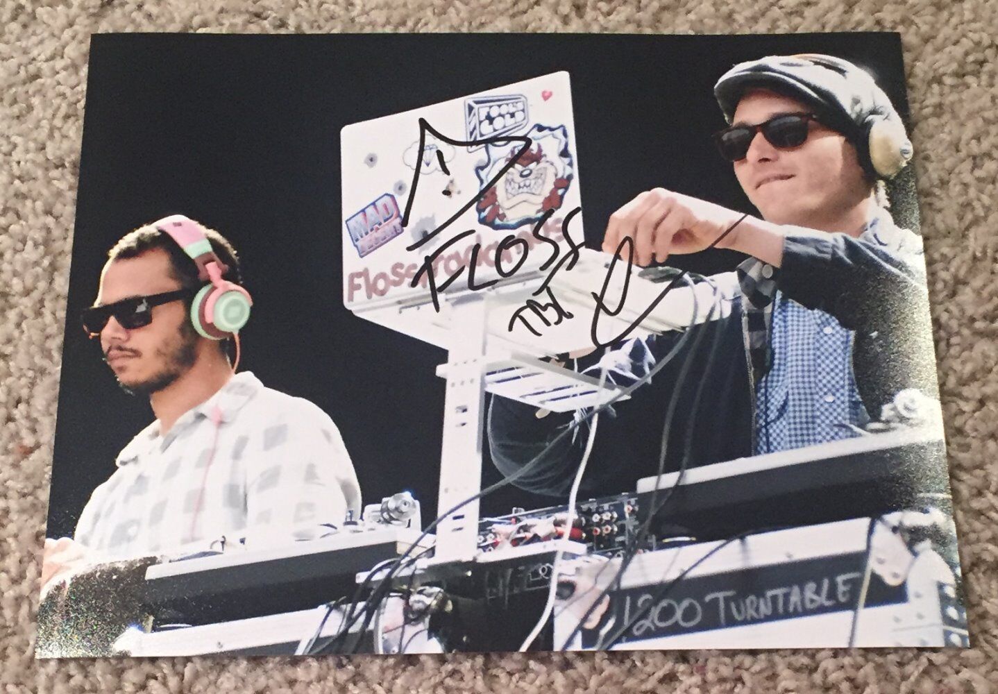 FLOSSTRADAMUS DJ J2K & AUTOBOT SIGNED AUTOGRAPH 8x10 Photo Poster painting B w/PROOF